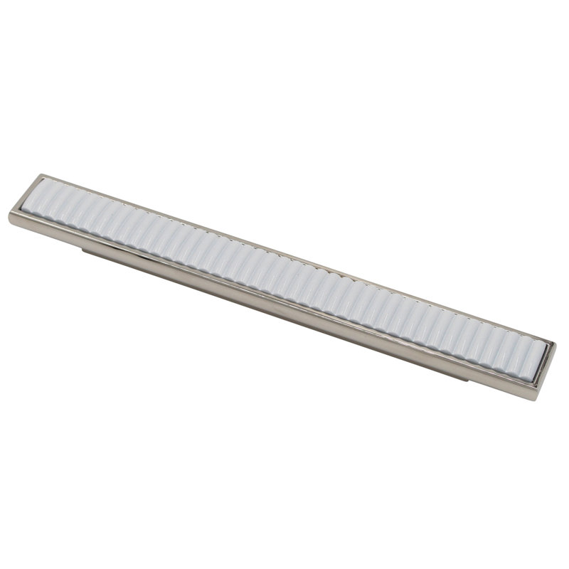 Furrowed Novelty Pull, Nickel/White