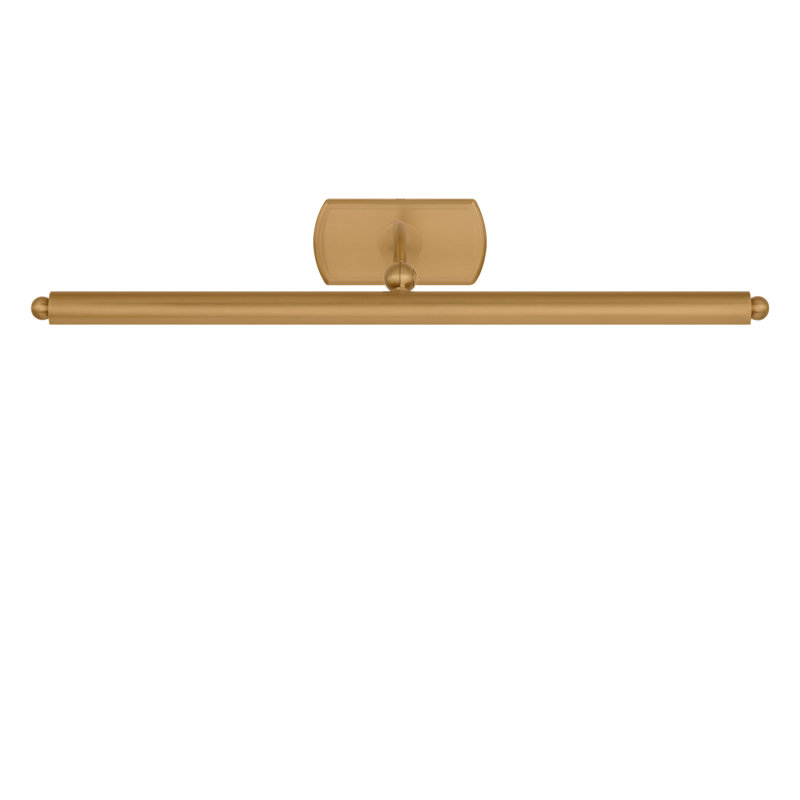 Lamont Picture Light, 2.38" H x 19.13" W x 9" D, Burnished Brass