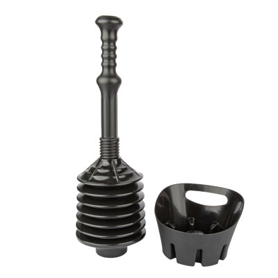 Utility-Sink Plastic Plunger With Tray