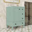 Meuble-lavabo autoportant moderne avec lavabo en céramique durable, rangement spacieux et tiroirs à fermeture en douceur-12352607
