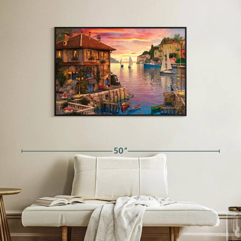 Gillard The Mediterranean Harbour, 27" H x 40" W