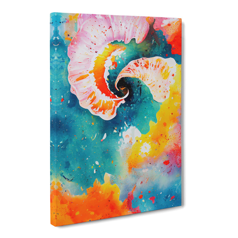 Seashell Splatter Vol.1 - Wrapped Canvas Print, 50cm H x 35cm W x 3cm D