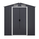 8 ft. W x 6 ft. D Galvanized Steel Storage Shed