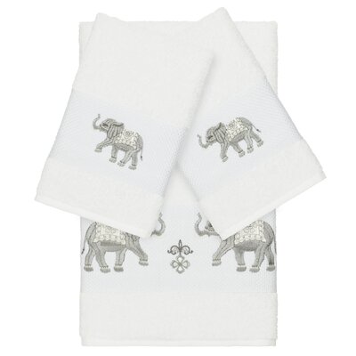 Alkea 3 Piece 100% Turkish Cotton Embellished Towel Set -  Lark Manor™, 7177B68331AB4DA39A0648B64142A204