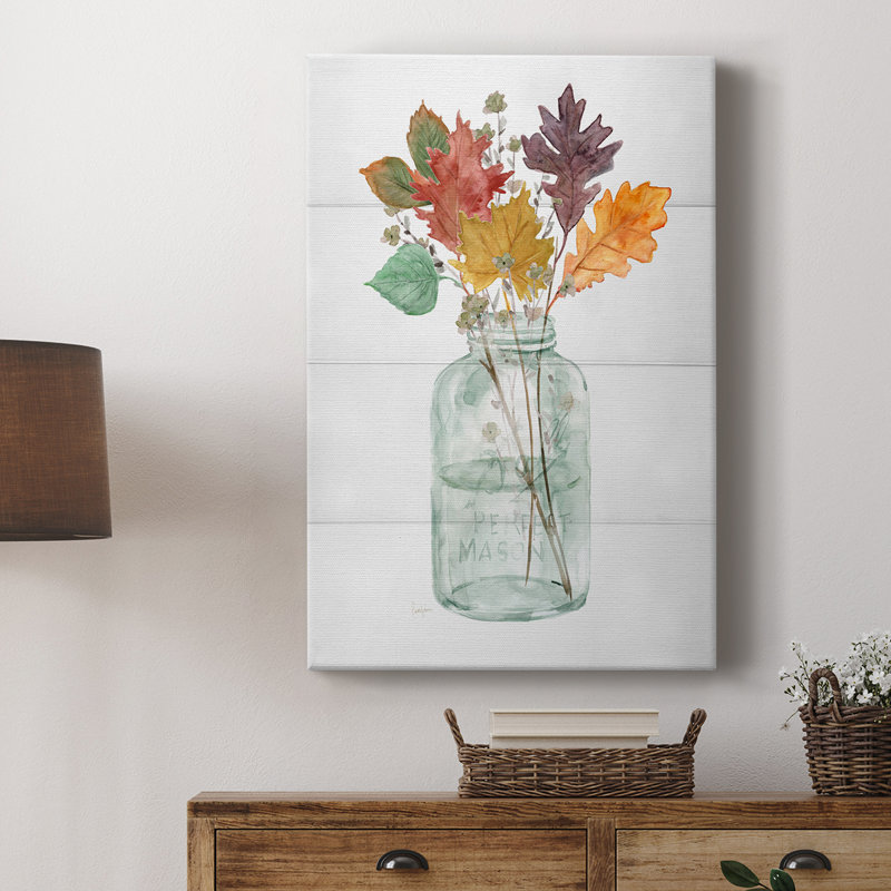 Harvest Home Leaves II - galerie sur mesure, H 12 po x l 8 po
