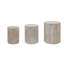 Ensemble de 3 tables basses rondes en bois, tables de bout, supports à plantes et pièces décoratives-2031760450