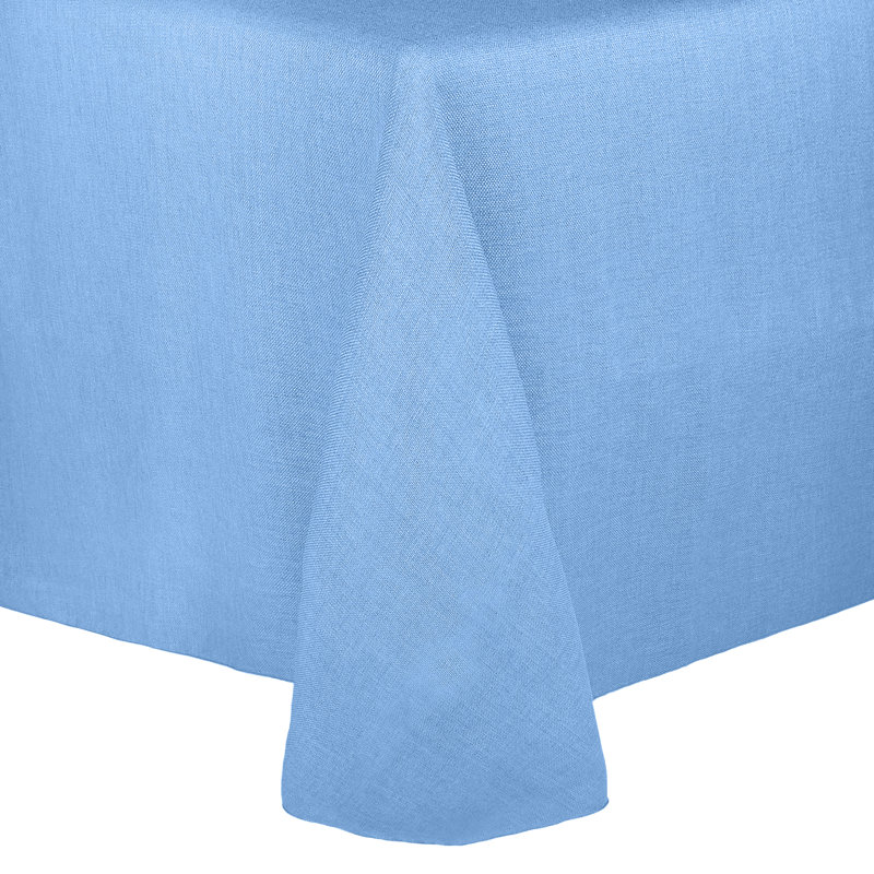 Ultimate Textile Oval Tablecloth, 3, Light Blue, 70" x 52"