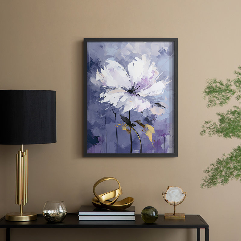 FLORAL Series CDxxxxxx - Impression encadrée de qualité supérieure - Prêt à être accroché - aucun clou requis