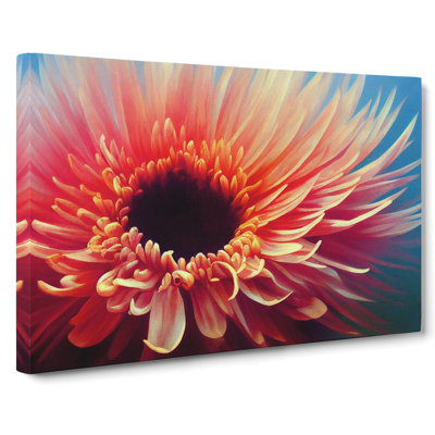 Exciting Chrysanthemum Flower - Wrapped Canvas