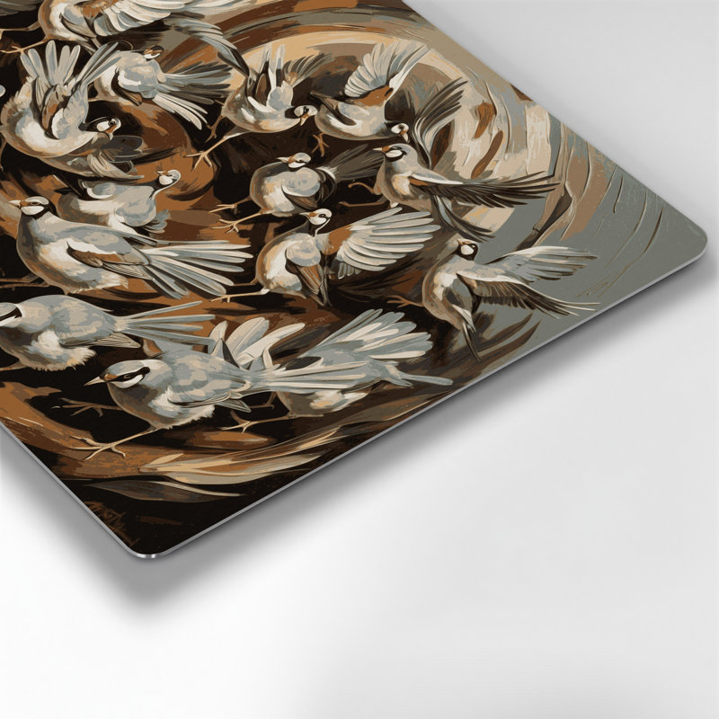 Oiseau gris, perdrix grise, art mural en métal, H 11 po x l 14 po