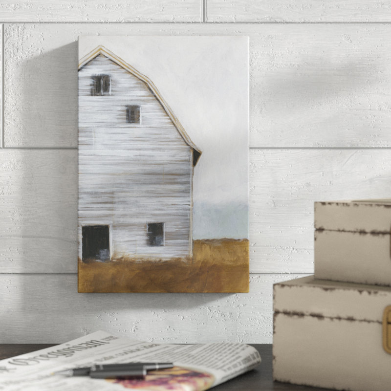 Abandoned Barn I by Ethan Harper - Painting Print, 30cm H x 20cm W, Wrapped Canvas