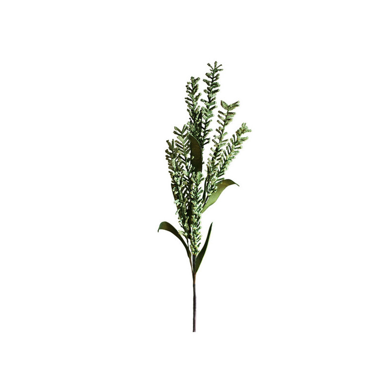 Plante de polyéthylène écologique artificielle rustique, vert