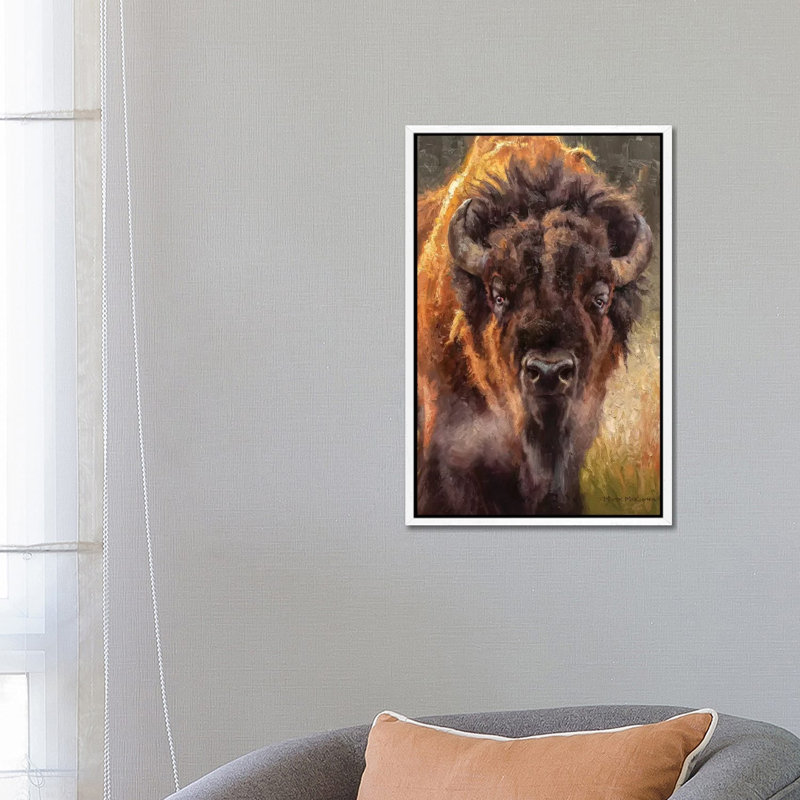 Stonewall by Mark McKenna - Painting on Canvas, 66.04cm H x 45.72cm W x 3.81cm D, White Framed