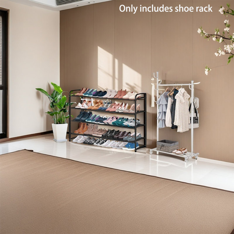 For Home, Entryway, Bedroom & Doorway，Shoe Rack, Black