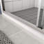 Porte de douche à dérivation, porte coulissante, avec verre trempé de 1/4 po 44-48 po x 70 po-117672241
