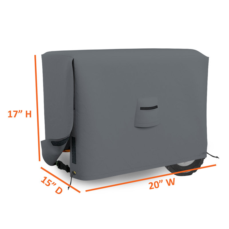 Outdoor Furniture Cover Cover, 43.2cm H x 50.8cm W x 38.1cm D, Grey