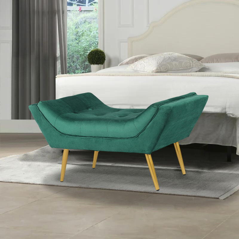 Banc rembourré Giabella, Vert