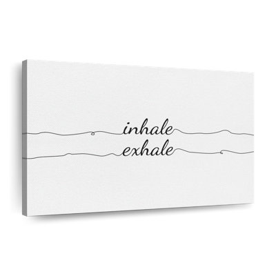 «Inhale Exhale» sur impression sur toile