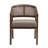 Stanley Wooden Dining Chairs with Cane Back & Upholstered Seat-949465957-949465958