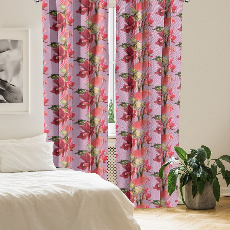 Semi Sheer Curtain Pair, 28" W x 63" L