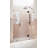 Stellar 64.5 in. W x 78 in. H Fully Frameless 3 Panel Inline Glass Hinged Shower Enclosure-59589062