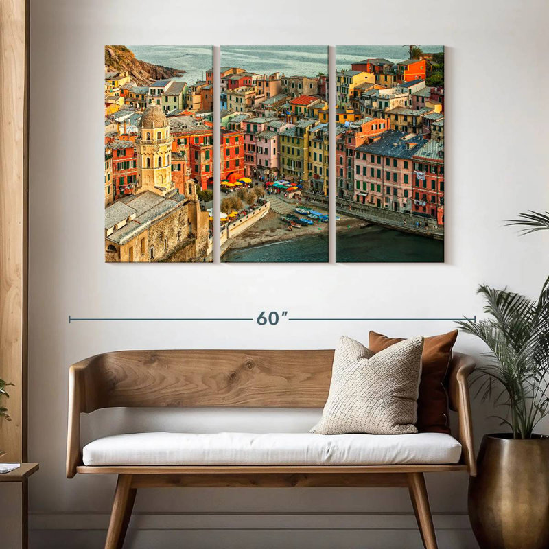 Lilie Vernazza dans les Cinque Terre, Italie, H 32 po x l 50 po