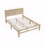 Platform Bed Frame 1Pc Contemporary Style In Natural Finish Wooden Frame Material For Bedroom Use-333611709