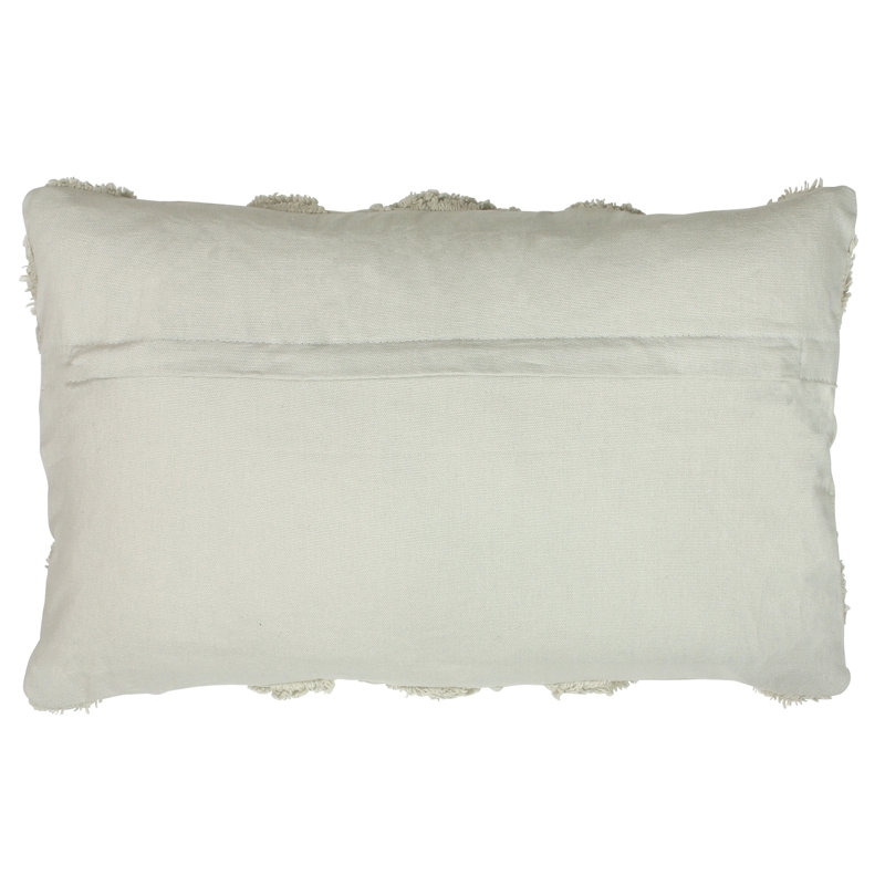 Geometric Rectangular Lumbar Cushion Cover, Taupe