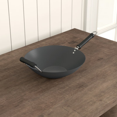 World of Flavours Oriental Oriental Non-Stick Carbon Steel Wok