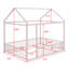 Structure de lit en métal avec clôture-1325924124