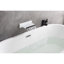 Baignoire cascade Cascade, robinet de douche mural haut débit, acier inoxydable, bec de remplissage de baignoire à fixation blanche, baignoire pour lavabo,