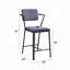 Ensemble de 2 chaises à hauteur de comptoir avec structure en métal