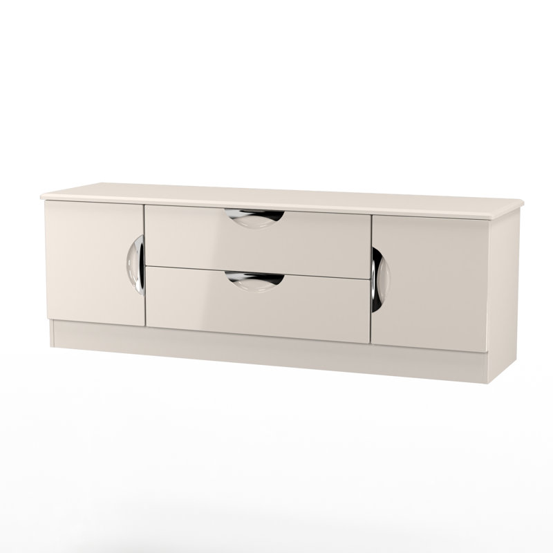Rutilio Unfinished TV Stand for TVs up to 65", Beige