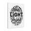 "Matthew", "Let Your Light Shine Circle", verset biblique sur toile, art mural chrétien-1252784285
