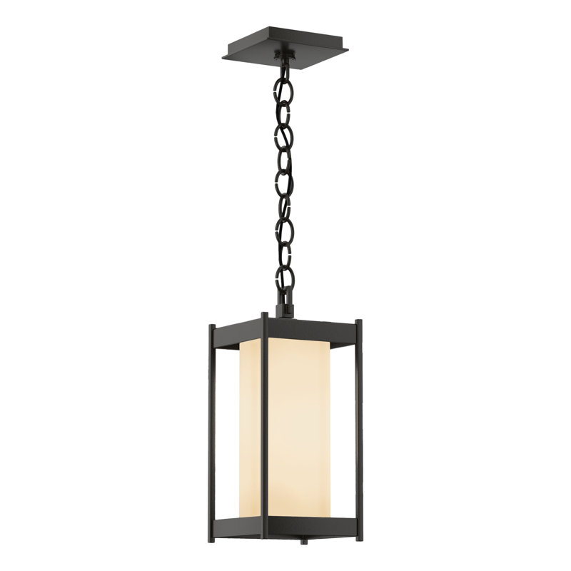 Cela Outdoor Pendant, Opal Glass, Coastal Oil Rubbed Bronze, 14.1" H x 6.2" W x 6.2" D