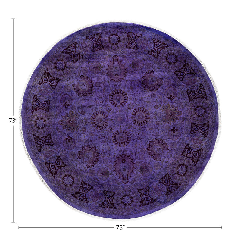 Tapis mauve nouvel âge 6 pi 1 po Dainara
