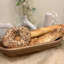 LuxeDesigns Handcrafted Acacia Wooden Dough Bowl - Decorative Centerpiece for Home Decor