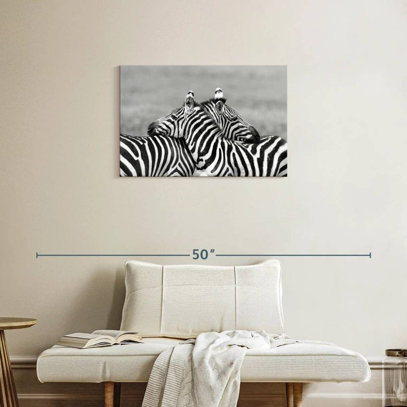 Brampt Loving Zebras, 20" H x 30" W