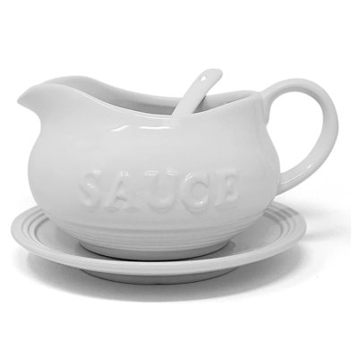 Ensemble de bateau saucière 3 pièces en céramique Gatti