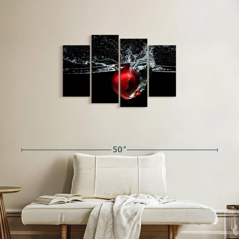 Apple Water Splash, 22" H x 36" W