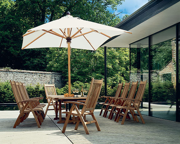 Napoli Market Parasol, 106" W x 140" D