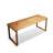 Burlywood rectangular solid wood desk-560817069