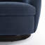 Fauteuil demi-tonneau pivotant rembourré Marcy-1452363273