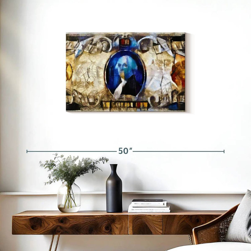 Kerner Abstract Money Bill, 20" H x 30" W