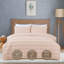 MHG Living Waffle Striped Duvet Cover Set Cotton-Rich Polycotton - Includes Matching Pillowcase - Single/Double/King/Super King-122257446-122257447