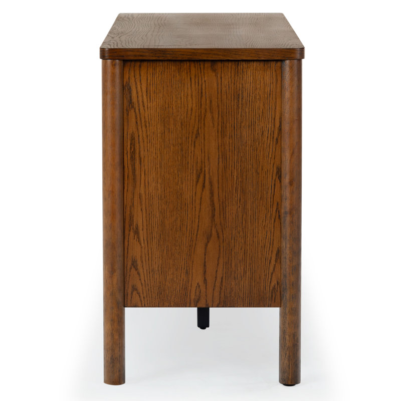 Kaplan Wood 3-Door Sideboard, Medium Oak