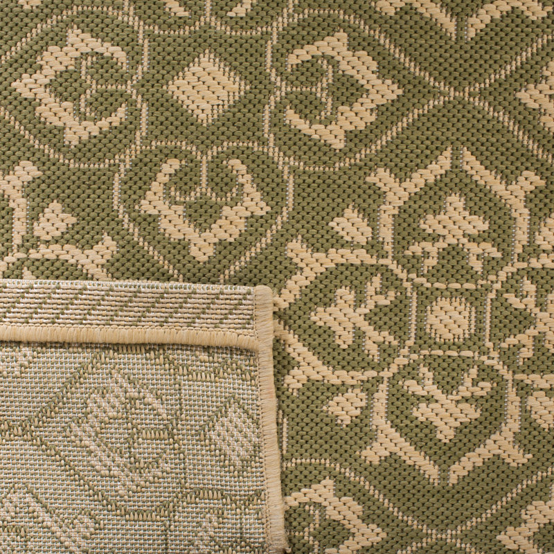 Tapis d'intérieur / extérieur à motif géométrique Lynn Performance, Rectangle 8 pi x 11 pi 2 po