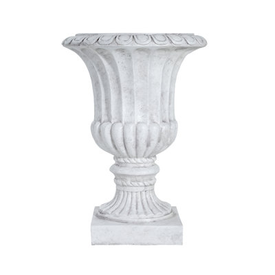 Urne de jardin pour l'extérieur, blanc antique