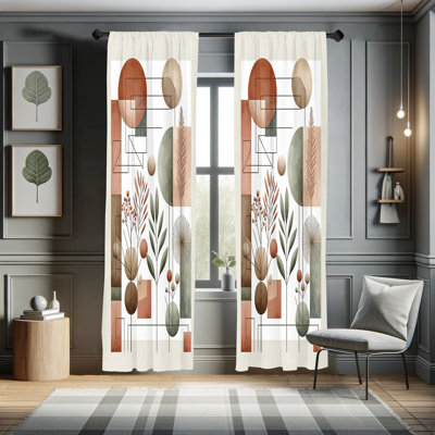 Semi Sheer Curtain Pair