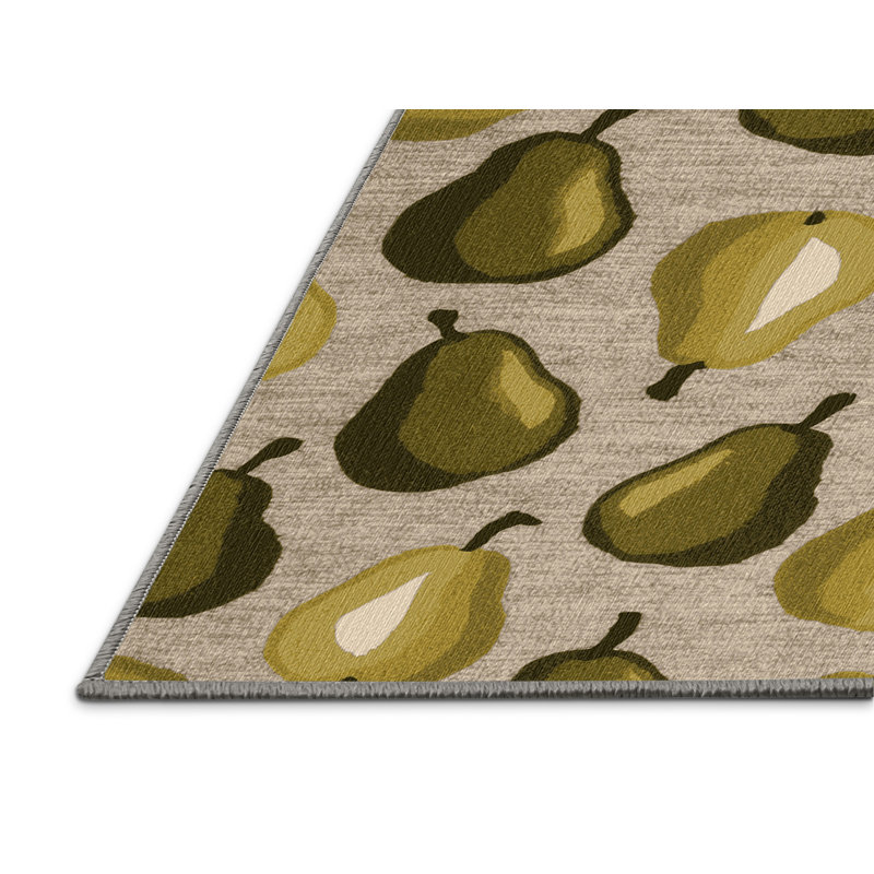  Tapis lavable poire Nashi, Rectangle 4pi x 6 pi